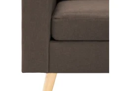 vidaXL 2-Sitzer-Sofa Braun Stoff