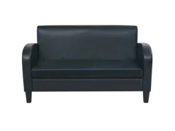 Outlet vidaXL 2-Sitzer-Sofa Kunstleder Schwarz