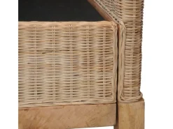 vidaXL 3-Sitzer-Sofa mit Polstern Natürliches Rattan Modell 1