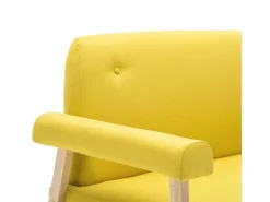 Online vidaXL 2-Sitzer-Sofa Stoff Gelb Modell 3