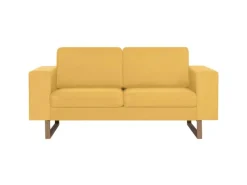 vidaXL 2-Sitzer-Sofa Stoff Gelb Modell 2