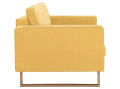 vidaXL 2-Sitzer-Sofa Stoff Gelb Modell 2