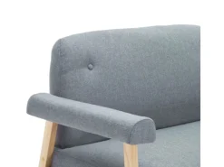 Best vidaXL 2-Sitzer-Sofa Stoff Hellgrau