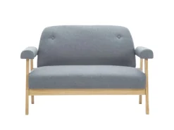 Best vidaXL 2-Sitzer-Sofa Stoff Hellgrau