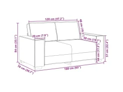 Hot vidaXL Sofa-Set 3-Tlg Leinenmischgewebe 3324610 Dunkelgrau