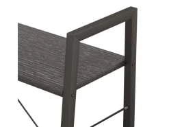 Best vidaXL Standregal mit 3 Böden Schwarz 56x35x108 cm