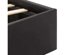 Sale vidaXL Stauraumbett Hydraulisch mit LED Schwarz Kunstleder 160x200 cm619306