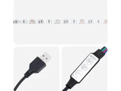 Best vidaXL Stauraumbett Hydraulisch mit LED Kunstleder 180x200 cm 285545 Schwarz