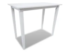 vidaXL Stehtisch und 4 Barhocker Holz Weiß