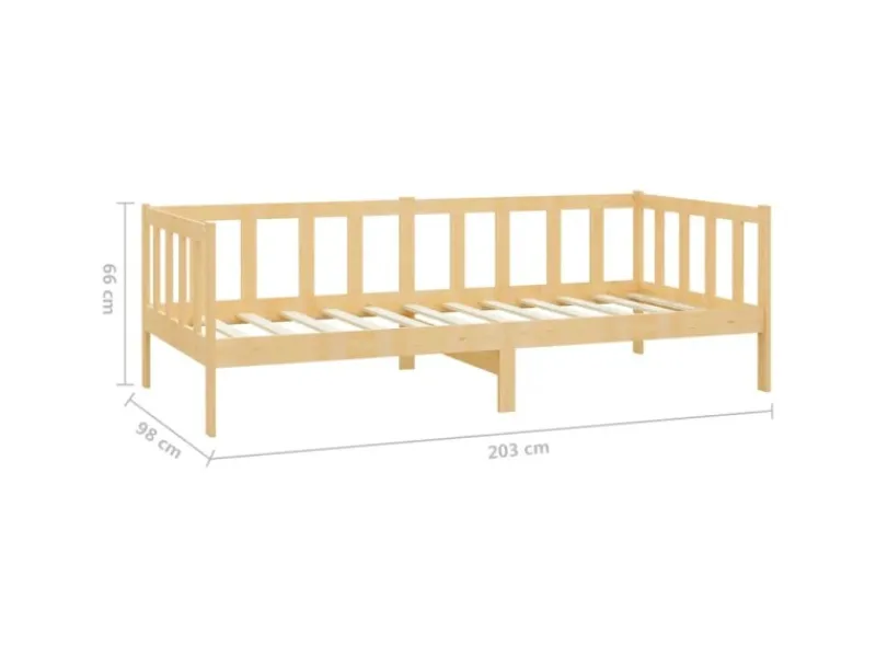 New vidaXL Tagesbett Kiefer Massivholz 90x200 cm787220