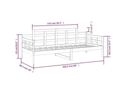 Discount vidaXL Tagesbett Massivholz Kiefer 90x200 cm1279843