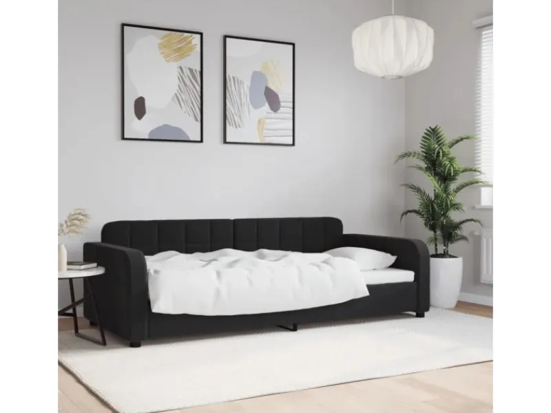 Sale vidaXL Tagesbett Schwarz 90x200 cm Samt1846413