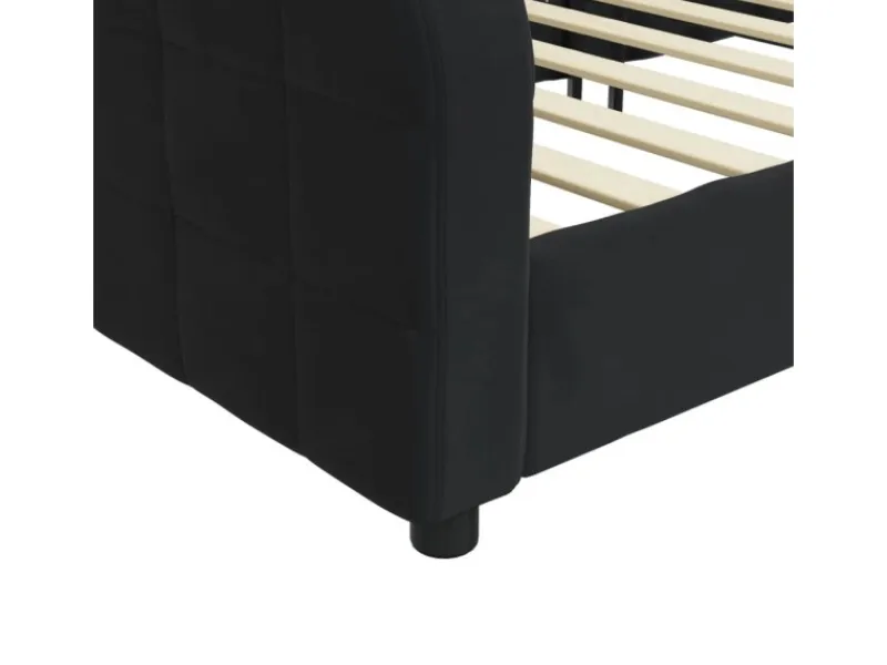Sale vidaXL Tagesbett Schwarz 90x200 cm Samt1846413