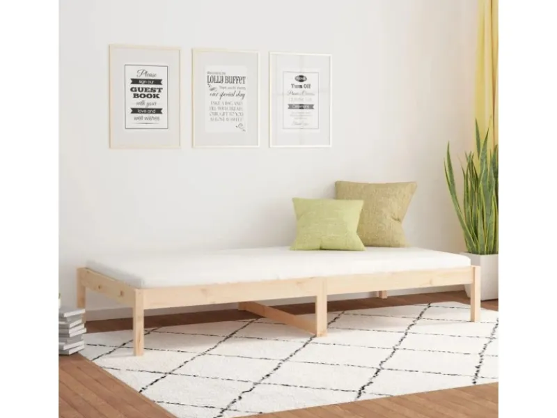 Best vidaXL Tagesbett 90x200 cm Massivholz Kiefer1279927