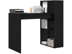 vidaXL Tisch Schwarz Eichen-Optik 108 x 55 x 103,5 cm Holzwerkstoff 869459