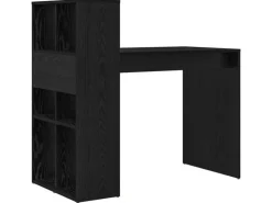 vidaXL Tisch Schwarz Eichen-Optik 108 x 55 x 103,5 cm Holzwerkstoff 869459