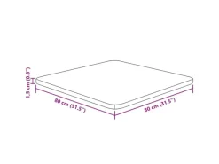 vidaXL Tischplatte Quadratisch Dunkelbraun 80x80x1,5cm Eiche Behandelt