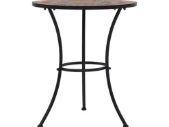 vidaXL 3-Tlg Bistro-Set Mosaik Keramik Orange Grau 279691