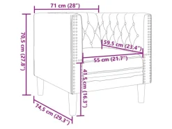 vidaXL 3-Tlg Chesterfield-Sofa-Set Kunstleder 3209267