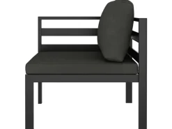 Best vidaXL 5-tlg Garten-Lounge-Set mit Kissen Aluminium Anthrazit Modell 2