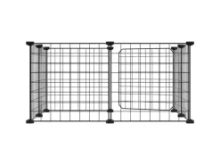 Best vidaXL 8-Tlg Haustierkäfig mit Tür Schwarz 35x35 cm Stahl Modell 4