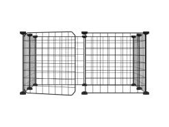 Best vidaXL 8-Tlg Haustierkäfig mit Tür Schwarz 35x35 cm Stahl Modell 4