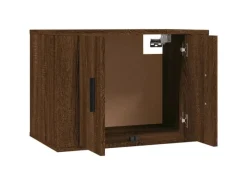 vidaXL 3-tlg. TV-Schrank-Set Braun Eichen-Optik Holzwerkstoff 1