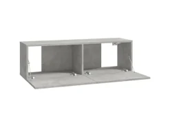 vidaXL 6-tlg. TV-Schrank-Set Betongrau Holzwerkstoff 4