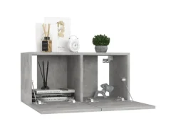 vidaXL 7-tlg. TV-Schrank-Set Betongrau Holzwerkstoff 4