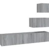 Discount vidaXL 4-tlg. TV-Schrank-Set Grau Sonoma Holzwerkstoff Modell 12