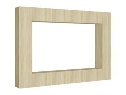 Discount vidaXL 8-tlg. TV-Schrank-Set Sonoma-Eiche Holzwerkstoff Modell 11