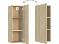 Discount vidaXL 8-tlg. TV-Schrank-Set Sonoma-Eiche Holzwerkstoff Modell 11