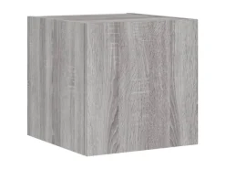 Online vidaXL 5-tlg. TV-Wohnwand mit LED-Leuchten Grau Sonoma