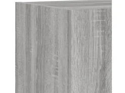 Online vidaXL 5-tlg. TV-Wohnwand mit LED-Leuchten Grau Sonoma