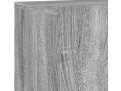 Hot vidaXL 4-Tlg Wohnwand Grau Sonoma Holzwerkstoff 3216433