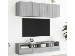 vidaXL 5-Tlg Wohnwand Grau Sonoma Holzwerkstoff 3216516