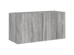 vidaXL 5-Tlg Wohnwand Grau Sonoma Holzwerkstoff 3216516