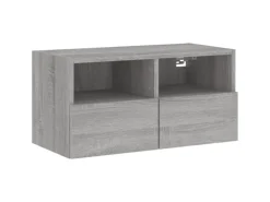 vidaXL 5-Tlg Wohnwand Grau Sonoma Holzwerkstoff 3216544