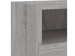 Discount vidaXL 4-Tlg Wohnwand Grau Sonoma Holzwerkstoff 3216505