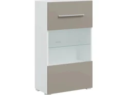 Outlet vidaXL 5-Tlg Wohnwand mit LED-Beleuchtung Holzwerkstoff 3324233 Steingrau