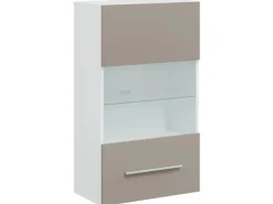 Outlet vidaXL 5-Tlg Wohnwand mit LED-Beleuchtung Holzwerkstoff 3324233 Steingrau