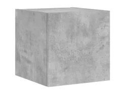 vidaXL 5-tlg. Wohnwand mit LED-Beleuchtung Betongrau Holzwerkstoff Modell 7