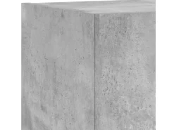 Discount vidaXL 4-tlg. Wohnwand mit LED-Beleuchtung Betongrau Holzwerkstoff Modell 5