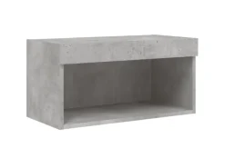 vidaXL 8-Tlg Wohnwand mit LED-Beleuchtung Holzwerkstoff 3216636