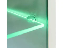 Discount vidaXL 4-Tlg Wohnwand mit TV-Schrank & LED-Leuchten Hochglanz-Schwarz 242573