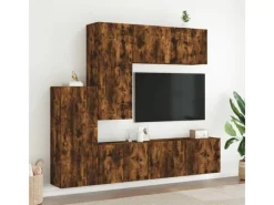 Sale vidaXL 5-Tlg Wohnwand Räuchereiche Holzwerkstoff 3216493 Raucheiche