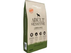 vidaXL Trockenfutter für Hunde Adult Sensitive Lamb & Rice 15 kg 170491