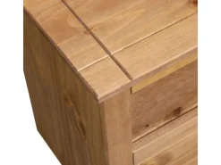 vidaXL TV-Eckschrank 93 x 49 x 49 cm Massivholz Panama-Kiefür