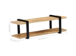 vidaXL TV-Schrank 130 x 40 x 40 cm Massivholz Mango