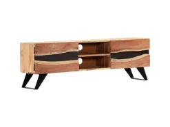 vidaXL TV-Schrank 140 x 30 x 45 cm Massivholz Akazie